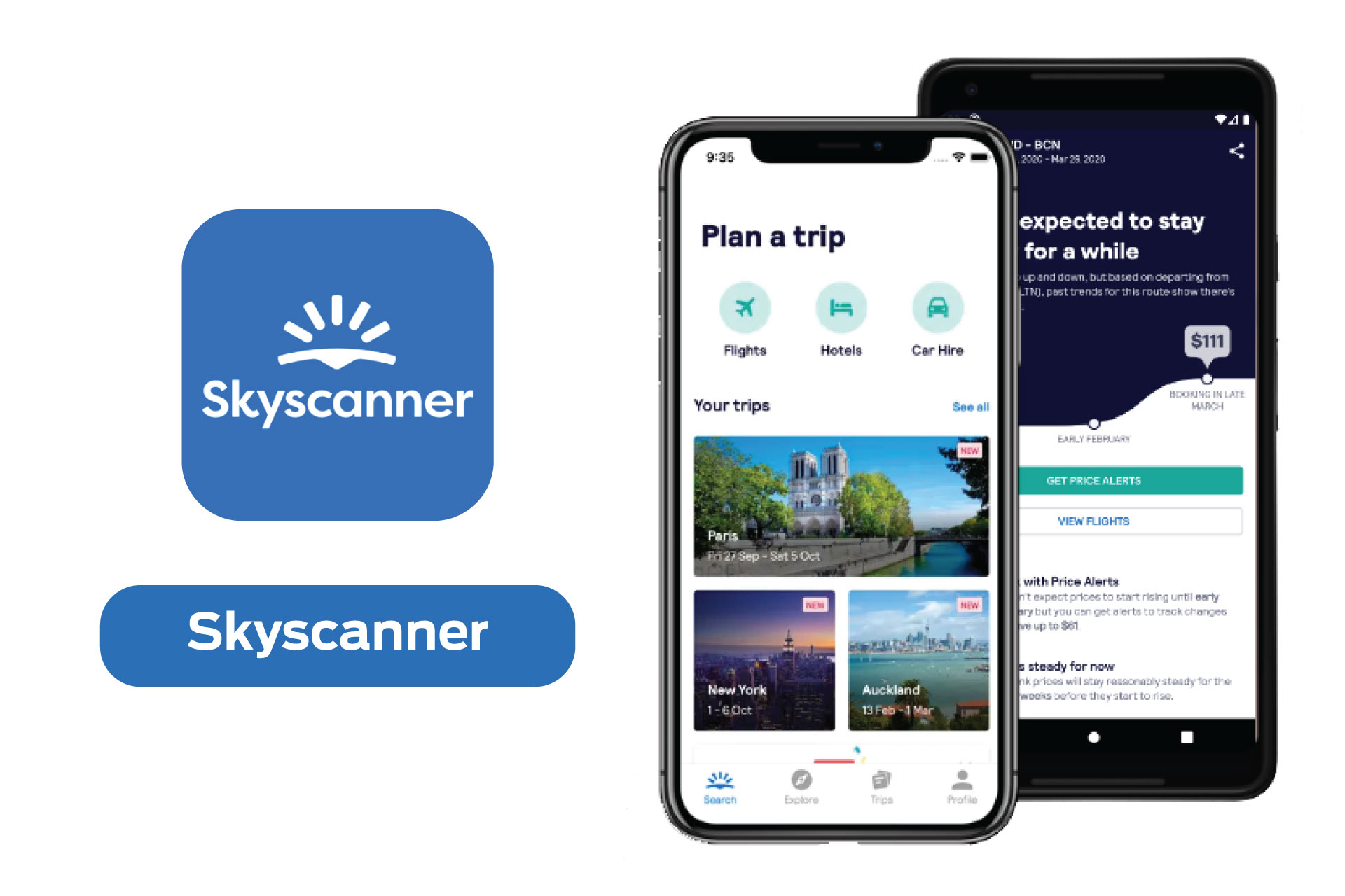 skyscanner - aplikacije za putovanja